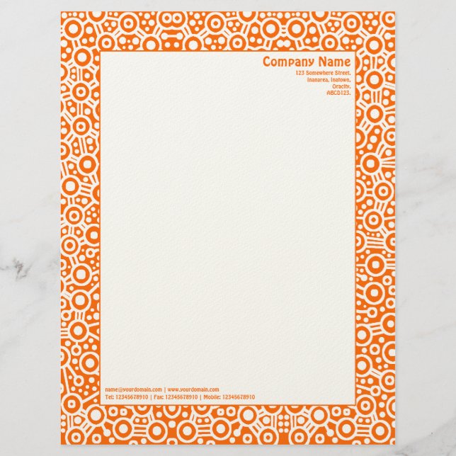 Timbrado Circuidade ET - Laranja (no papel "Felt") (Frente)