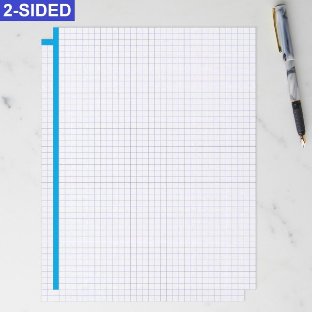 Timbrado Folhas de Papel de Gráfico de Engenharia em Branco (Engineering graph paper sheets, Large grid paper for drafting, Blueprint drawing paper letter size)