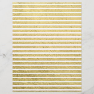 Timbrado O ouro moderno na moda listra o papel Glam do