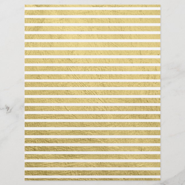 Timbrado O ouro moderno na moda listra o papel Glam do (Frente)