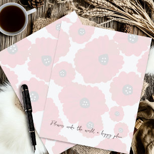 Timbrado Papel de encadernação com fundo de papoula vermelh