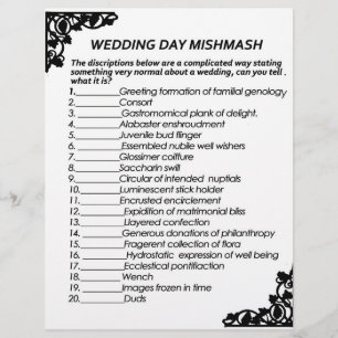 TIMBRADO PAPEL DE JOGO DE MASSA DO DIA DE CASAMENTO