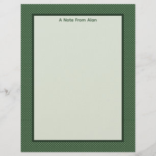 Timbrado Papel de Papelaria Little Green Diamonds