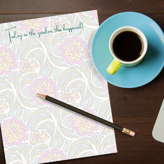 Timbrado Papel para Álbum de Recortes Fundo de Arte Floral