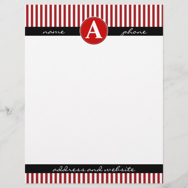 Timbrado Papel timbrado, personalizado e monogramado (Frente)