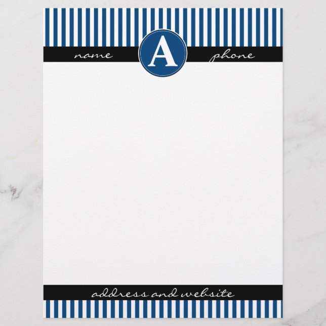 Timbrado Papel timbrado, personalizado e monogramado (Frente)