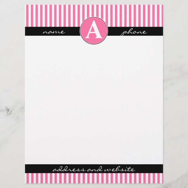 Timbrado Papel timbrado, personalizado e monogramado (Frente)