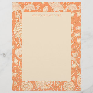 Timbrado Papel Timbrado: WILLIAM MORRIS : "WILD TULIP"