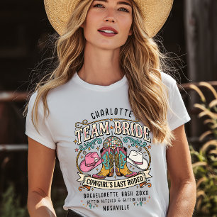 Time da Noiva! Camisa de Rodeio Western da Cowgirl