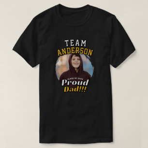 Time de [Sobrenome] Pai Orgulhoso Camisa de Format