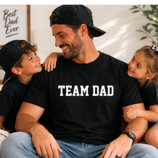 Time do Papai Camiseta Personalizada para o Dia do