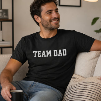 Time do Papai Camiseta Personalizada para o Dia do