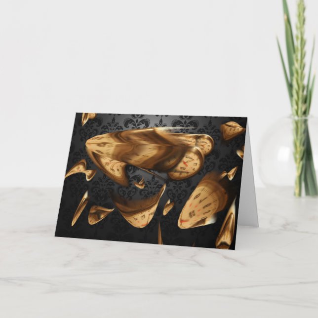 "Time Flies" - cartão de saudação (Frente)