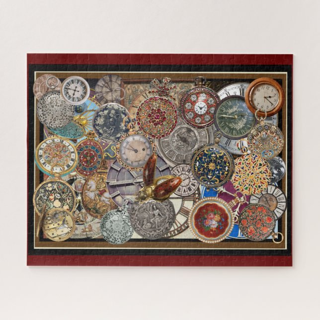 Time Flies Watch e Clock Quebra-cabeça (Horizontal)