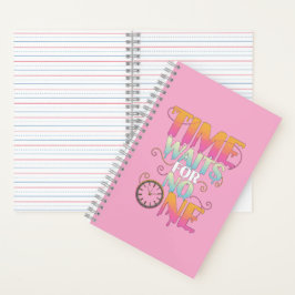 Time Waits For No One Motivational Spiral Notebook