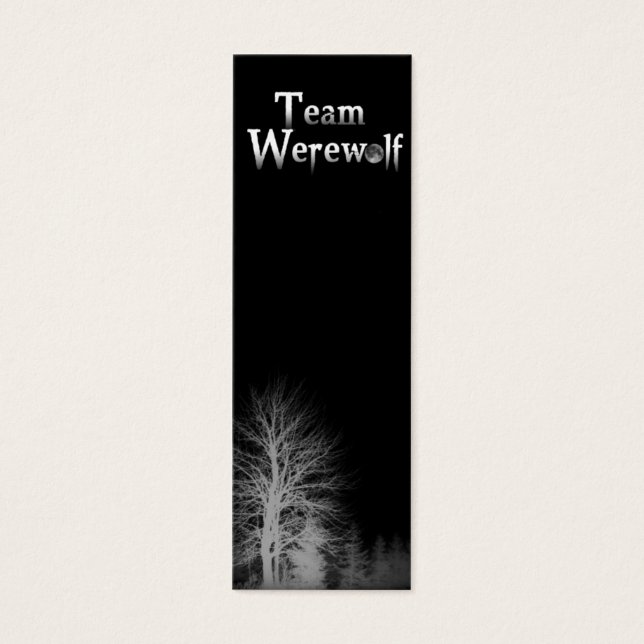 Time Werewolf Skinny Bookmark (Frente)