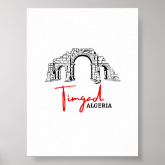 Timgad Argélia affiche para impressão