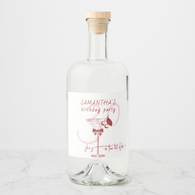 Tini Bit Arco Mais Antigo Cherry Martini Aniversár (Frente)