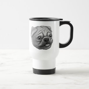 Tinir do tinir pouca caneca do Pug do viagem do