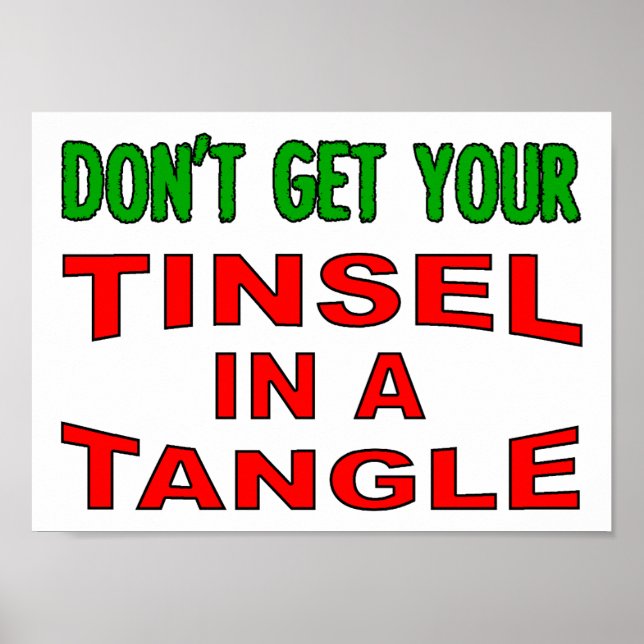 Tinsel em um Poster de Tangle Funny (Frente)