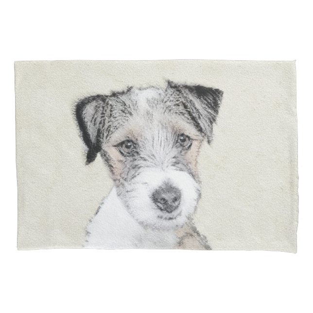 Tinta Áspera do Russell Terrier - Arte Original de (Frente)