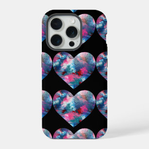 Tinta Cardíaca Múltipla Colorida na Madeira