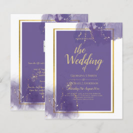 TINTA DE ÁLCOOL DE Lavanda DOURADA DE Casamento Le