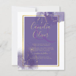 TINTA DE ÁLCOOL DE Lavanda DOURADA DE Casamento Le