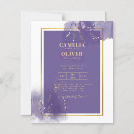 TINTA DE ÁLCOOL DE Lavanda DOURADA DE Casamento Le