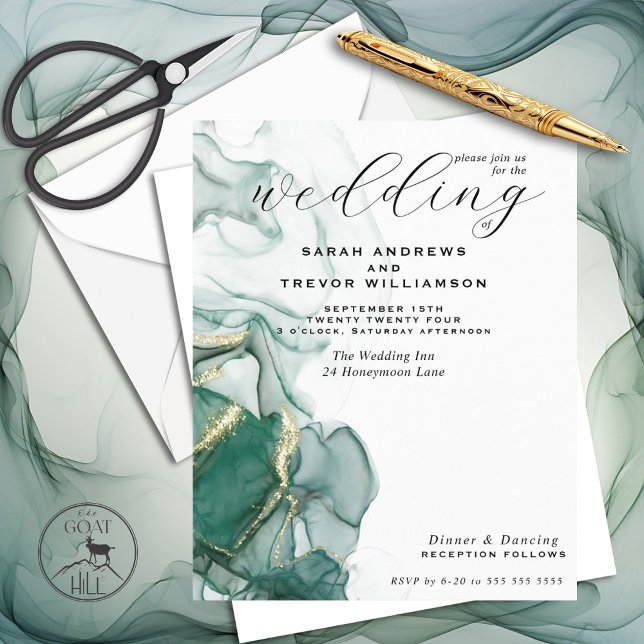 Tinta de Álcool Verde Jade, Que Testemunha O Casam (Criador carregado)