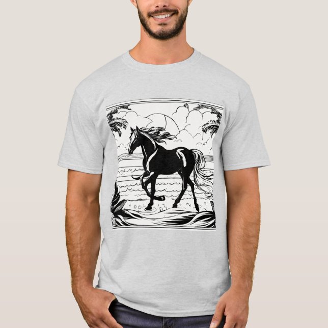 Tinta de Equino Negrito - Camisetas Tradicionais d (Frente)