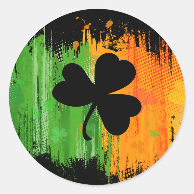 Tinta Lucky Clover adesivo escuro (Frente)