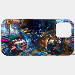 Tintas pesadas que se sobrepõem em mistura colorid