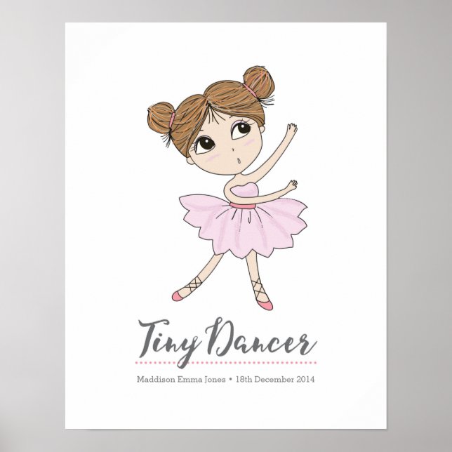 Tiny Dancer bailerina personalizada impressão (Frente)