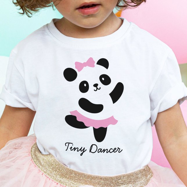 Tiny Dançer Dançando Panda Ballerina T-Shirt (Criador carregado)