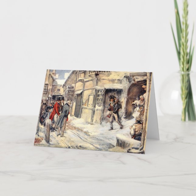 Tiny Tim Snow Um Cartão De Natal (Frente)