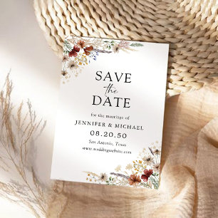 Tiny Wildflower Salve O Cartão De Data