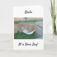 **TIO** HAMMOCK ESPERA EM SEU CARTÃO DE ANIVERSÁRI