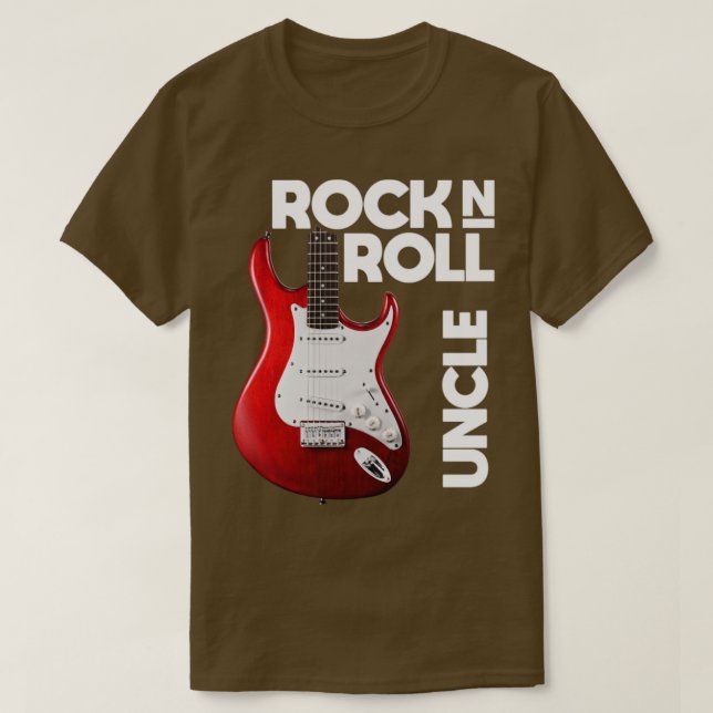 Tio Love Rock n Roll Camiseta engraçada (Frente do Design)