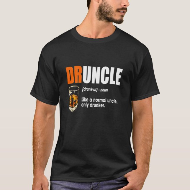 Tio Presente do bebendo da cerveja da camisa de (Frente)