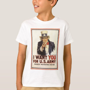 Tio Sam - eu quero-o t-shirt