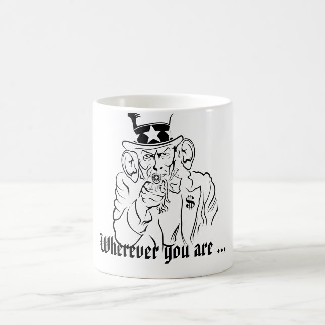 Tio SAM ouve Caneca de Café (Centro)