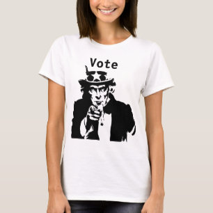 Tio Sam Quer Que Você Vota T-Shirt Thunder_Cove