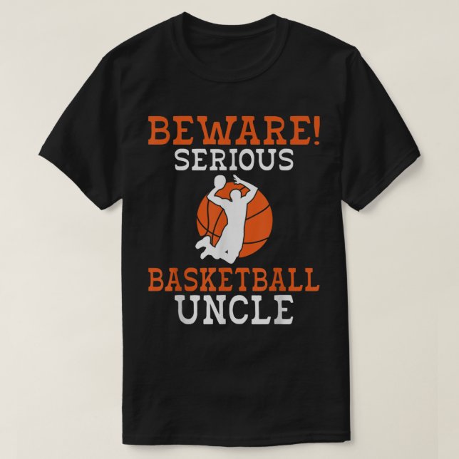 Tio T-Shirt de Basquete sério (Frente do Design)