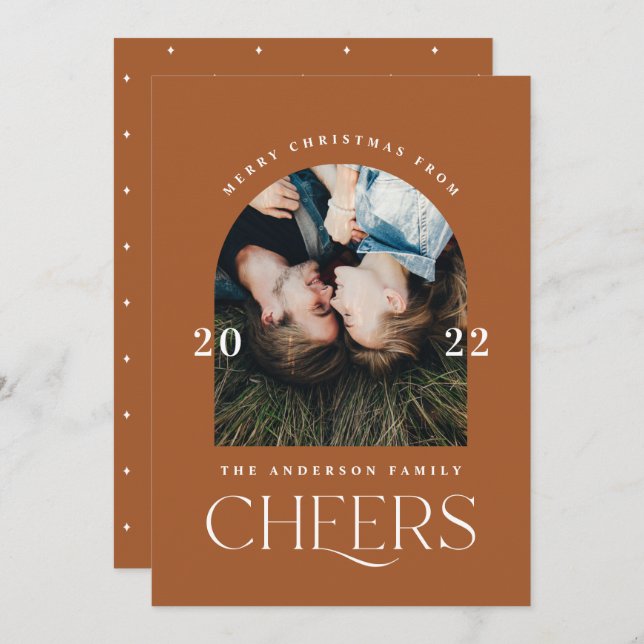 Típica moderna elegante da moda terra-cotta (Frente/Verso)