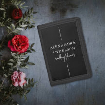 Típica moderna Mínimo Elegante preto e branco