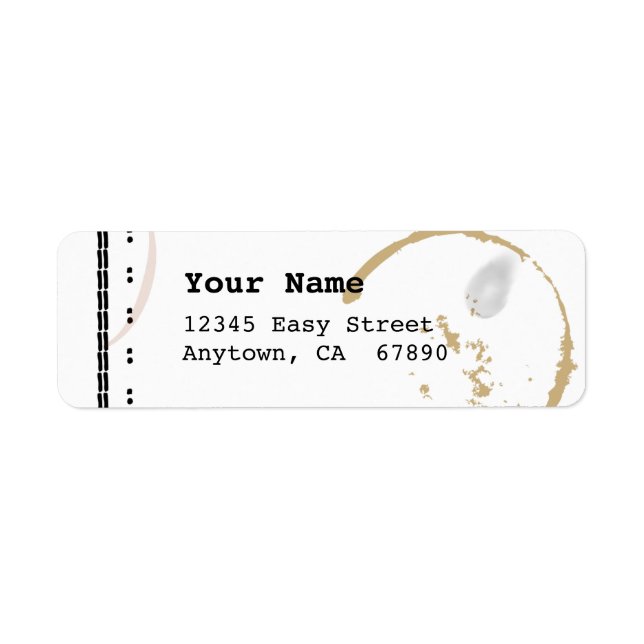 Típico Art Coffestain - Etiquetas Personalizadas (Frente)