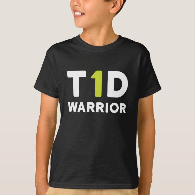 tipo - 1 guerreiro do diabetes - miúdos da camisa (Frente)