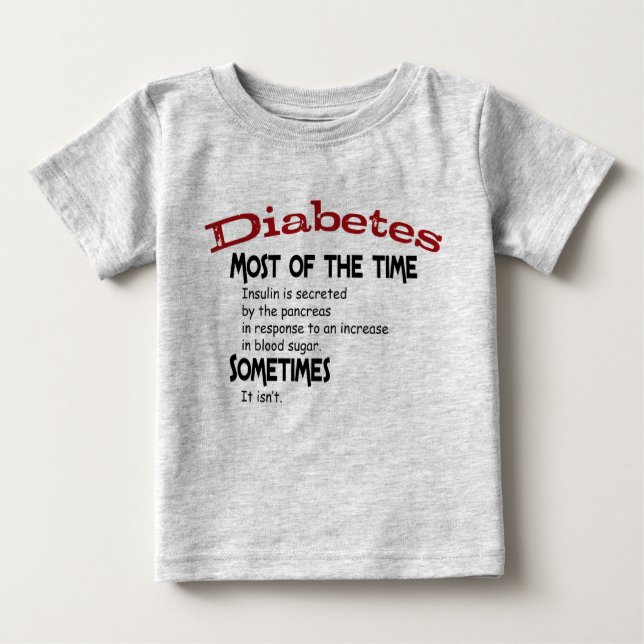 Tipo - 2 presentes & t-shirt do diabetes (Frente)