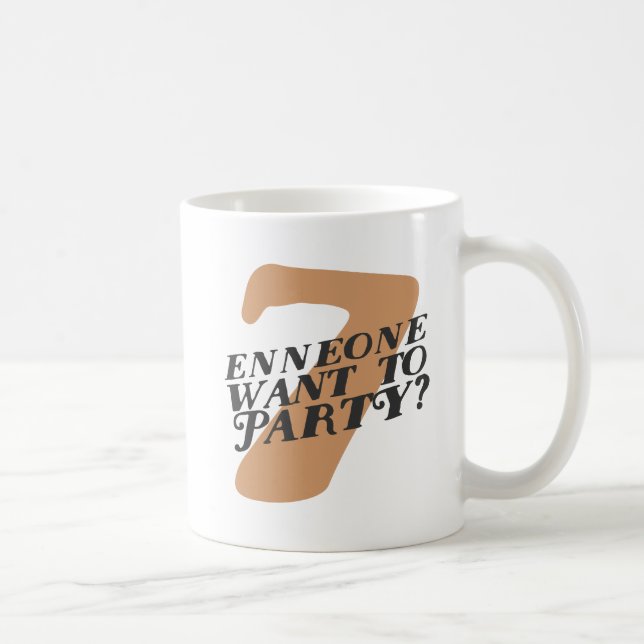 Tipo 7 caneca engraçada de Enneagram (Direita)